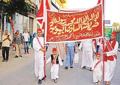 الطرق الصوفية - مولد النبى مسيرة الحسين تصوير احمد عبد الجواد