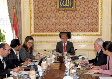 اجتماع مع وزيرة التخطيط -‎تصوير سليمان العطيفى