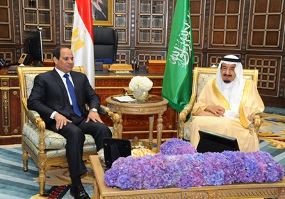 الملك سلمان بن عبد العزيز والرئيس عبد الفتاح السيسي