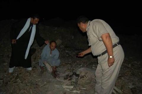 ضبط عاطلين يذبحان 4 حمير ببنى سويف