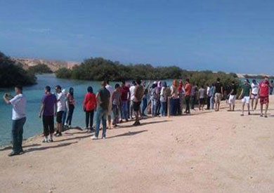 أثناء زيارة محمية راس محمد بشرم الشيخ