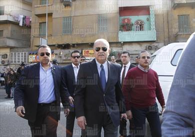وصول رئيس الوزراء إلى موقع الانفجارتصوير لبني طارق