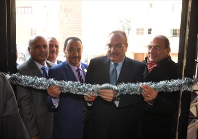 محافظ بني سويف أثناء الافتتاح