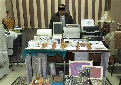 المتهم والمضبوطات