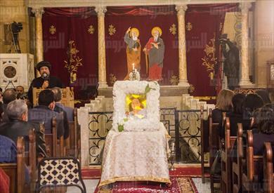 جنازة الشهيدة لوريس نجيب بالكنيسة البطرسية تصوير ابراهيم عزت