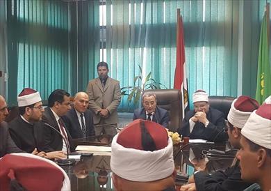 وزير الاوقاف خلال زيارته للقليوبية