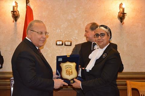 وزير العدل مع قاضيات مصر