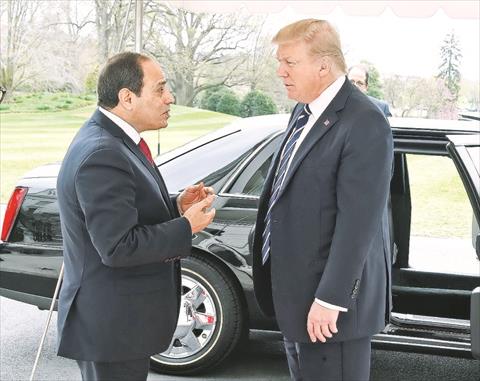 لقاء ترامب والسيسى بالبيت الأبيض