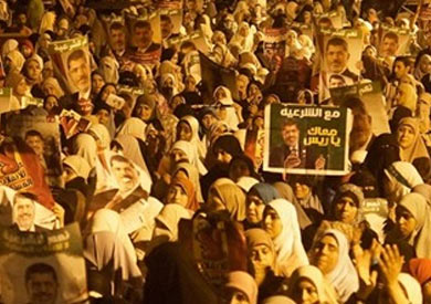 مظاهرة لأنصار مرسي بمحيط مسجد القائد إبراهيم  - ارشيفية
