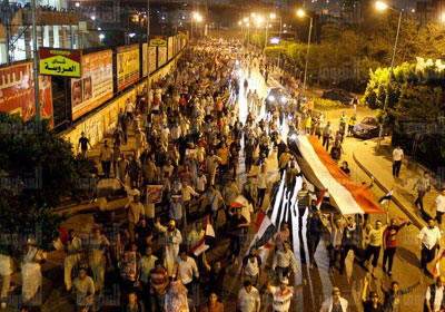 مسيرة لمؤيدي «مرسي» من ميدان العباسية لرمسيس
