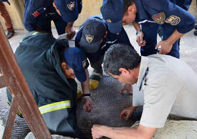 إبطال مفعول عبوة هيكلية أسفل كوبري أحمد عرابي بالمهندسين