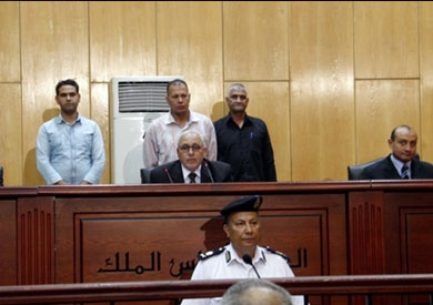 محكمة جنايات بورسعيد المنعقدة باكاديمية الشرطة، برئاسة المستشار محمد السعيد