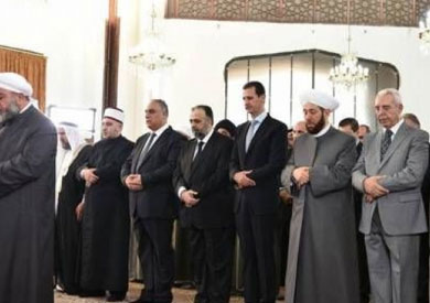 الرئيس السوري يؤدي صلاة العيد في داريا - أرشيفية