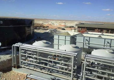 محطات تنقية المياه بسهل بركة بالفرافرة