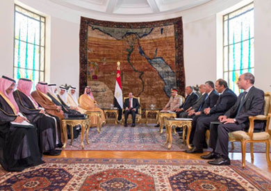 الرئيس عبد الفتاح السيسي وولي ولي العهد السعودي الأمير محمد بن سلمان