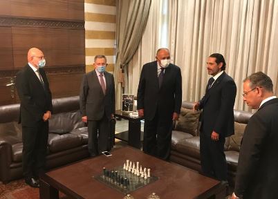 وزير الخارجية يلتقي رؤساء الحكومة اللبنانيين السابقين