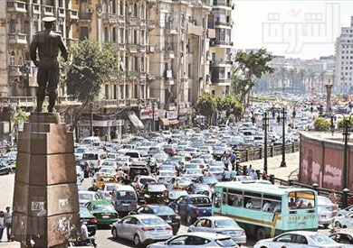 جلطات مرورية متكررة مع بداية العام الدراسي- تصوير حسن راغب