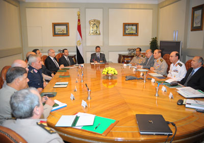 مرسى يراس اجتماع مجلس الدفاع الوطنى امس الاول
