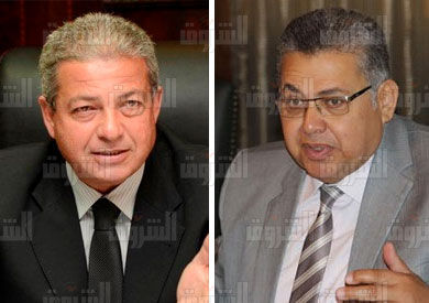 وزير التعليم العالي، أشرف الشيحي، ووزير الشباب والرياضة، خالد عبد العزيز
