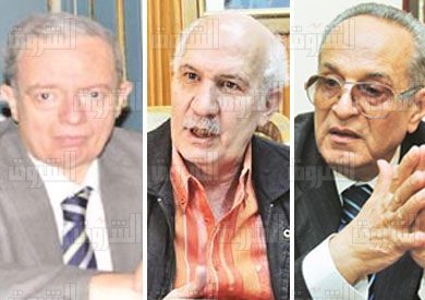 بهاء ابو شقة  و سيد عبد العال وحسين عيسى