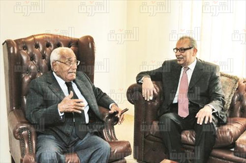 ابراهيم المعلم ومحمد حسنين هيكل