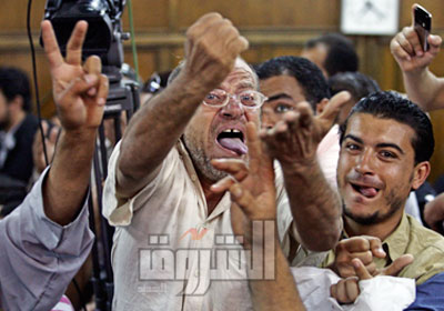 انصار التاسيسية يحتفلون بقرار المحكمة -تصوير : احمد عبد اللطيف