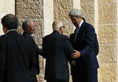 كيري والأمين العام للجامعة العربية