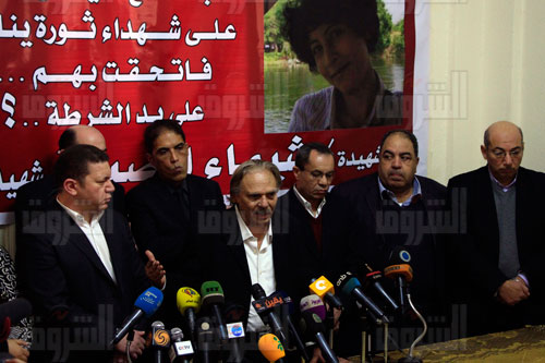 مؤتمر للتحالف الشعبي للتعليق على مقتل شيماء الصباغ - تصوير: لبنى طارق