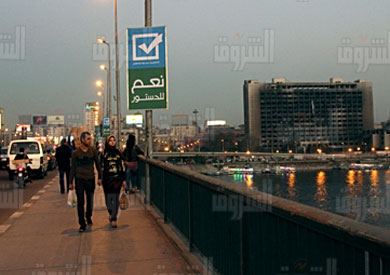 الاحزاب المدنية تتبنى حملات دعم التصويت بنعم - تصوير : روجيه أنيس