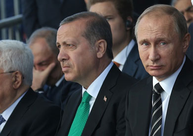 الروسى فلاديمير بوتين ونظيره التركى رجب طيب اردوغان
