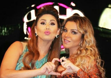 المذيعة اللبنانية رزان مغربي والفنانة مي سليم