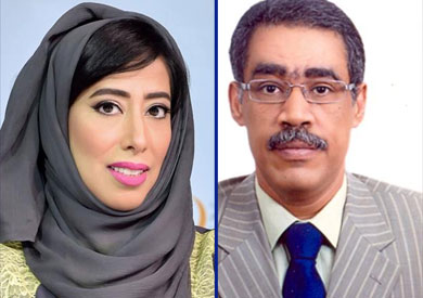 ضياء رشوان ومني المري