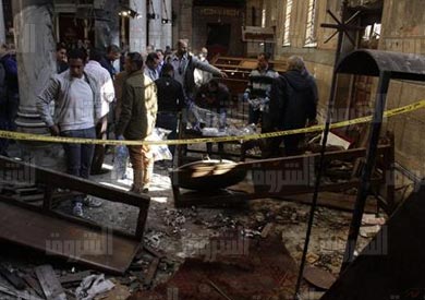 انفجار الكاتدرائية - تصوير: احمد عبد الفتاح