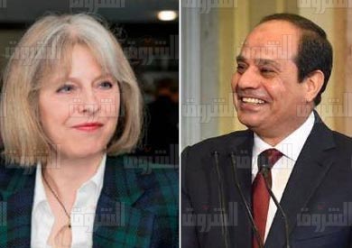 السيسي ورئيسة وزراء بريطانيا