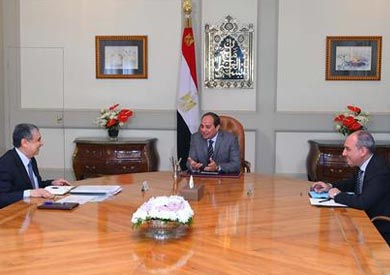 السيسي ووزير الكهرباء
