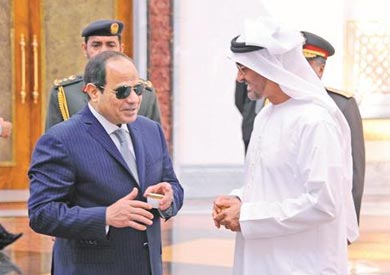 مغادرة الرئيس السيسى من الامارات