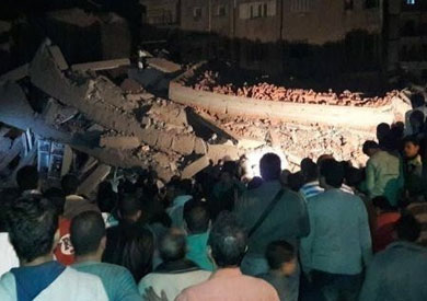 عقار منيا القمح المنهار