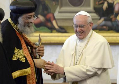 بابا الفاتيكان فرنسيس والبابا تواضروس
