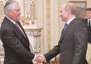 بوتين ووزير الخارجية الامريكي الجديد