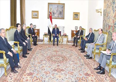 السيسي ورئيس ميتسوبيشي