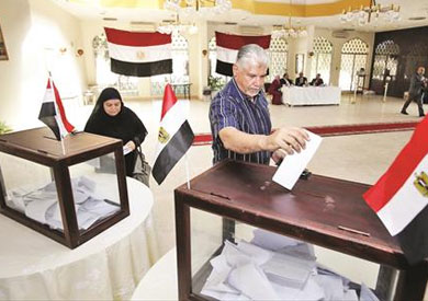 تصويت المصريين في الخارج  عمان  الفرنسية