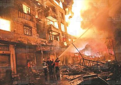 حريق العتبة - تصوير احمد عبد الجواد