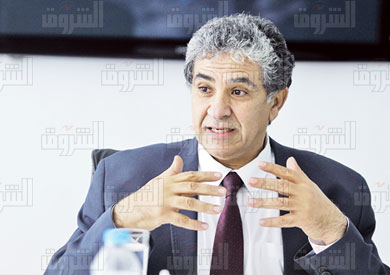 خالد فهمى وزير البيئة ندوة في الشروق تصوير احمد عبد اللطيف