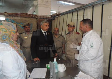 قافلة مديرية أمن الغربية الطبية - تصوير علاء شبل