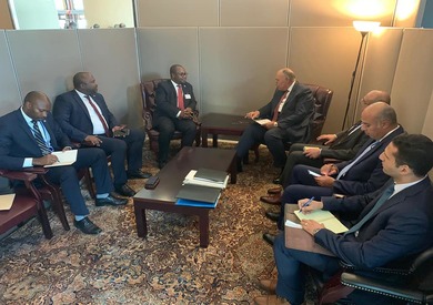 زيرالخارجية سامح شكري ونظيره البوروندي ايزيكيال نيبيجيرا