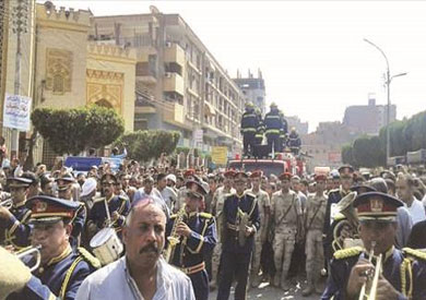 اهالى بنى سويف يشيعون جثامين شهداء كمين " راغدان "