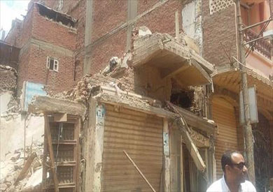 صور المنزل المنهار بالمحلة