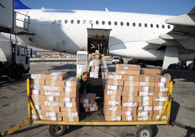 طائرة مساعدات تصل إلى سوريا-ارشيفية