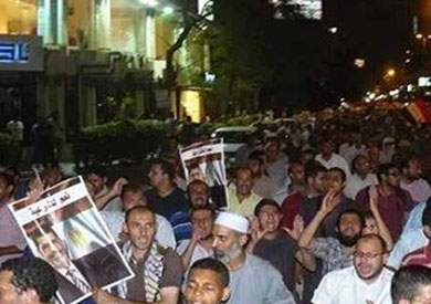 مسيرة لأنصار مرسي بكفر الشيخ-ارشيفية