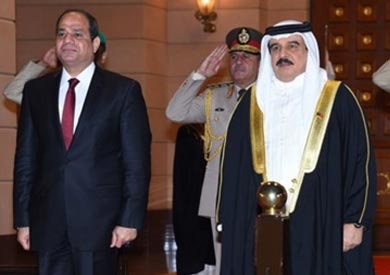 الرئيس عبد الفتاح السيسي وملك البحرين
